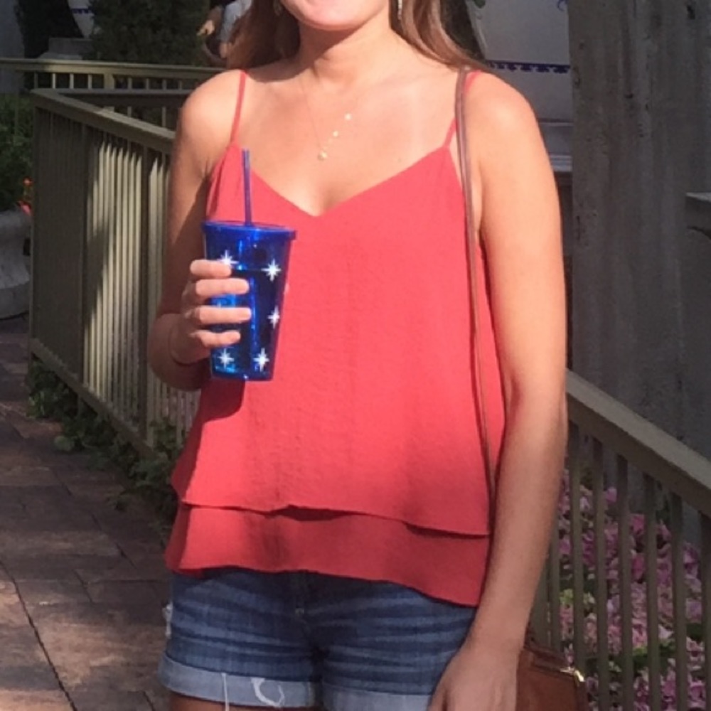 Orange tank top, Uniqlo, size M